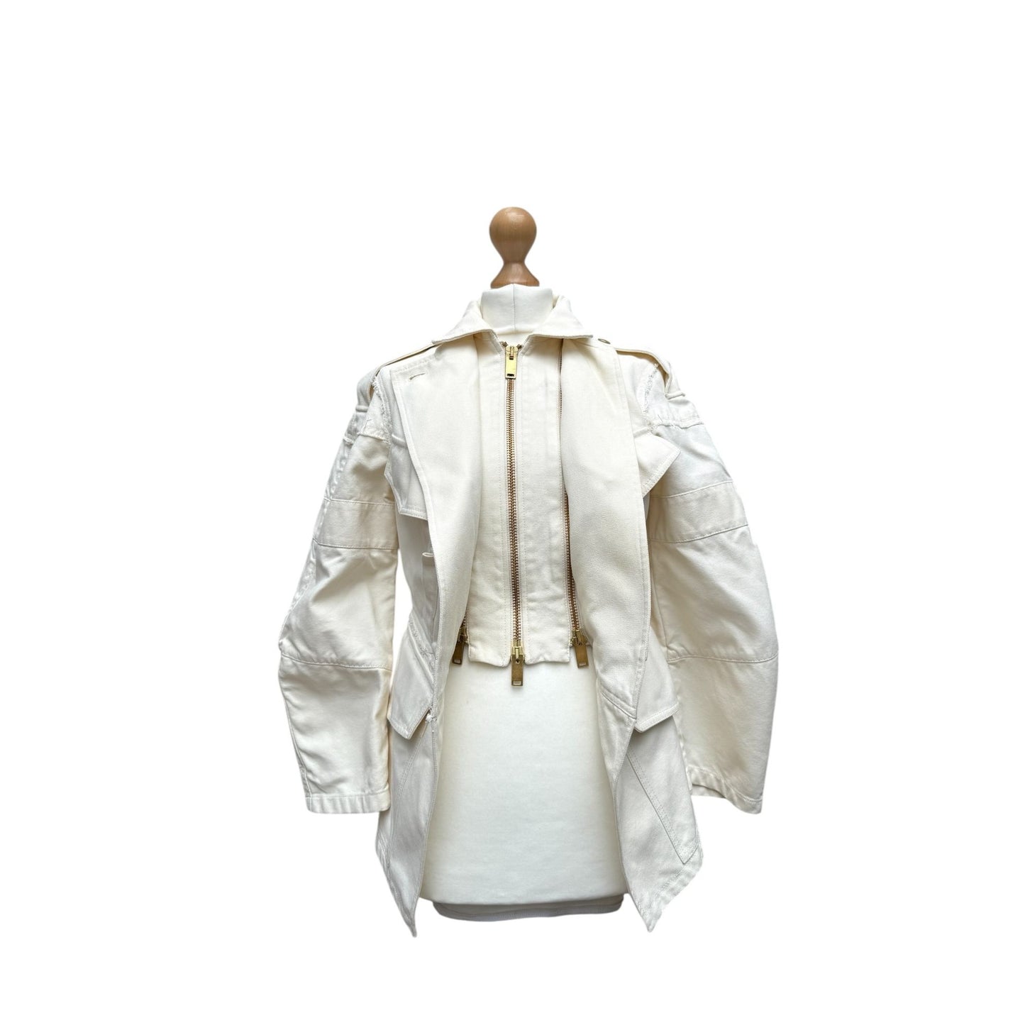 Phoebe Philo Resort 2010 Ecru Cotton Sculptural Jacket 