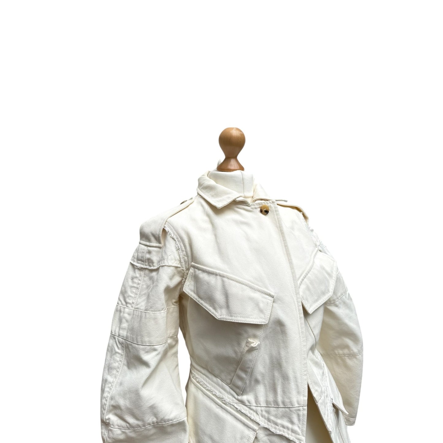 Phoebe Philo Resort 2010 Ecru Cotton Sculptural Jacket 