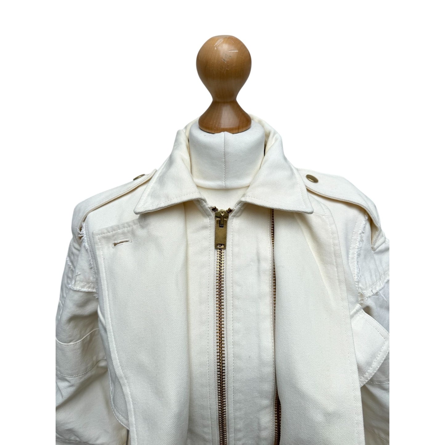 Phoebe Philo Resort 2010 Ecru Cotton Sculptural Jacket 