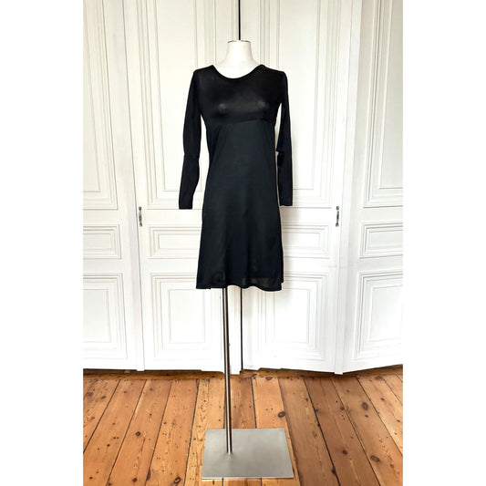 Spring/Summer 1997 Black Underbust Strap Dress with Cut-Out Sleeves