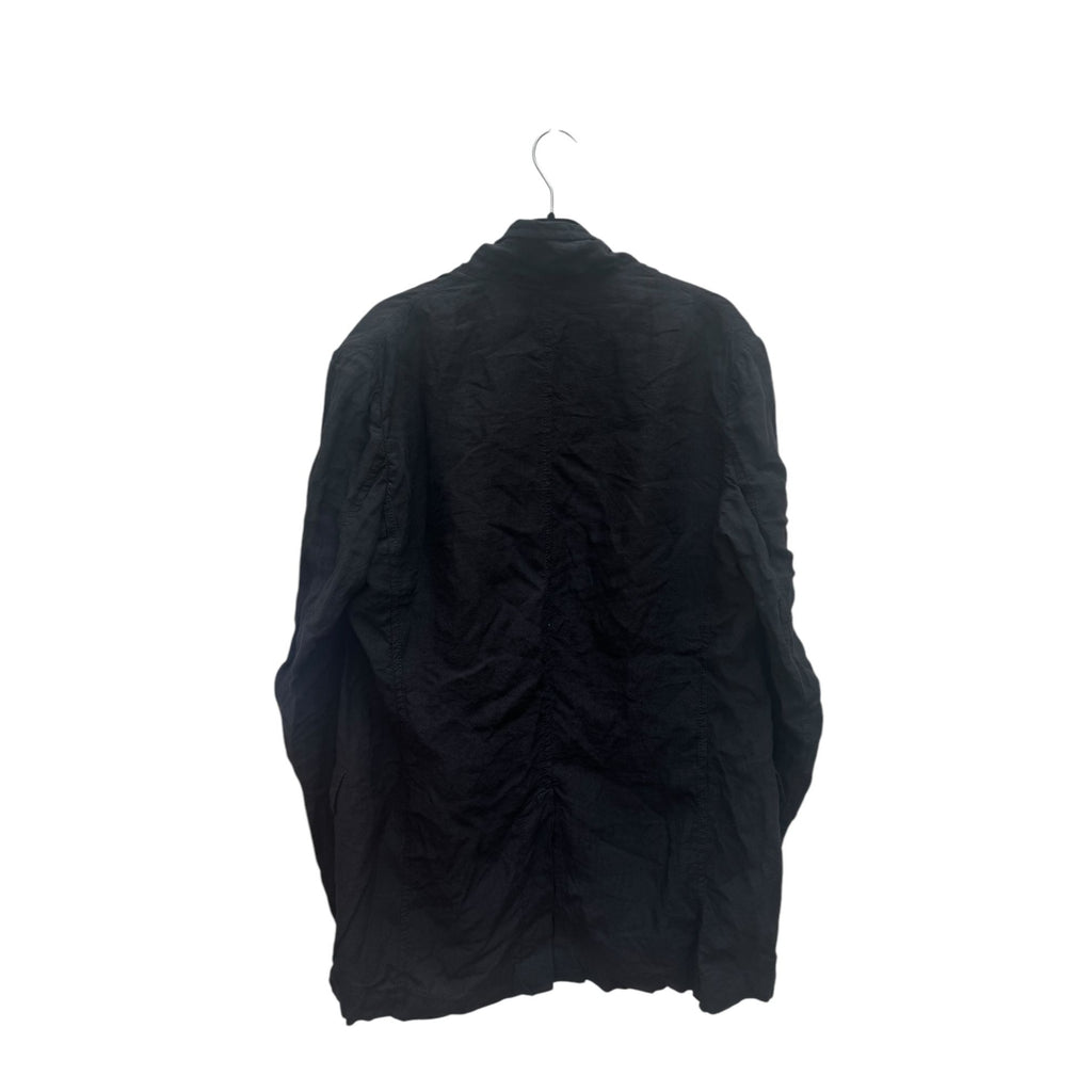 Black Linen Blazer Jacket