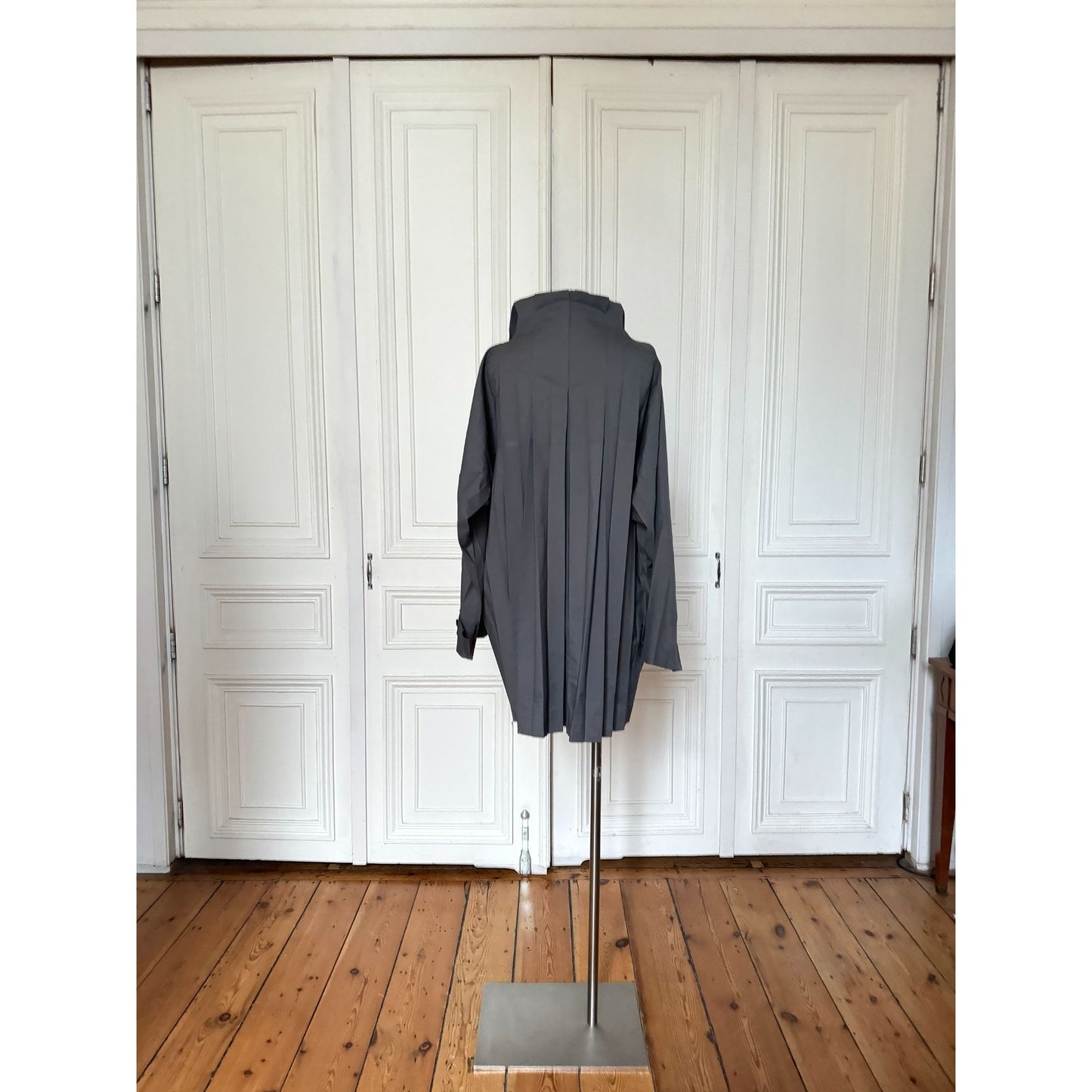 Pleats Please Coat Grey