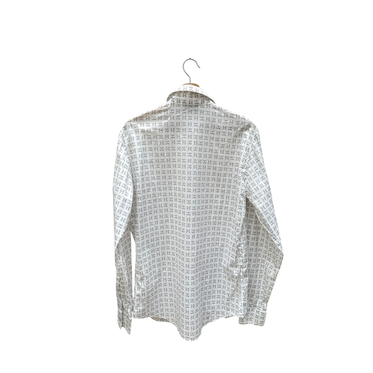 White Cotton Monogram Shirt