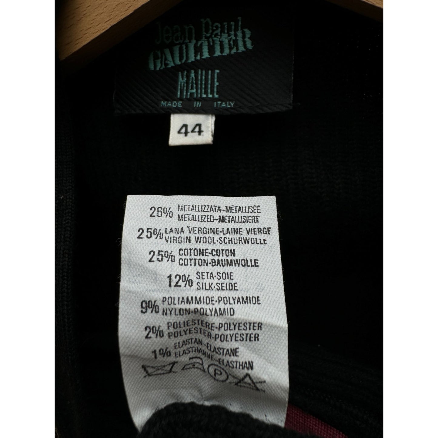 Vintage Gold Jacquard Knitted Vest