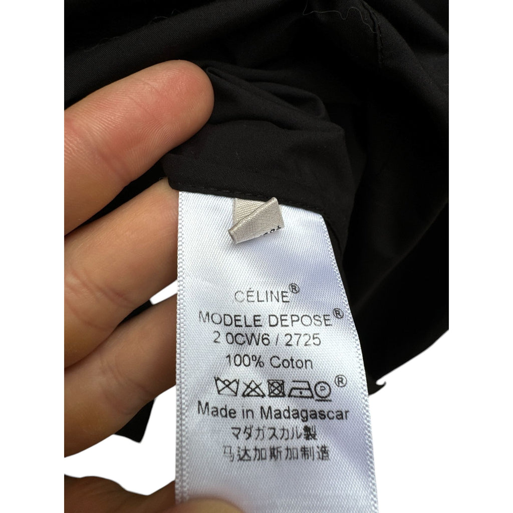 Phoebe Philo Black Asymmetric Shirt