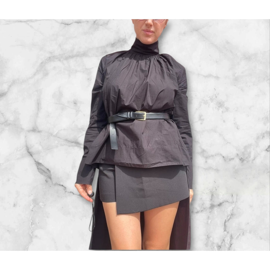 Phoebe Philo Black Asymmetric Shirt