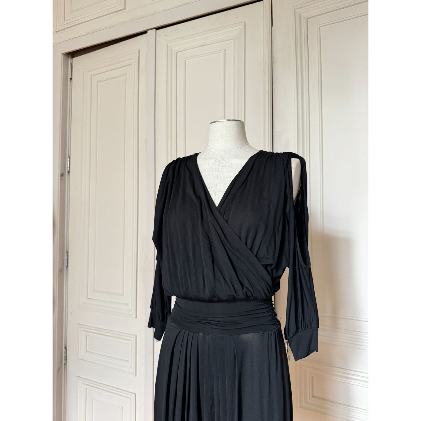 Spring/Summer 2011 Sculptural Black Viscose Dress