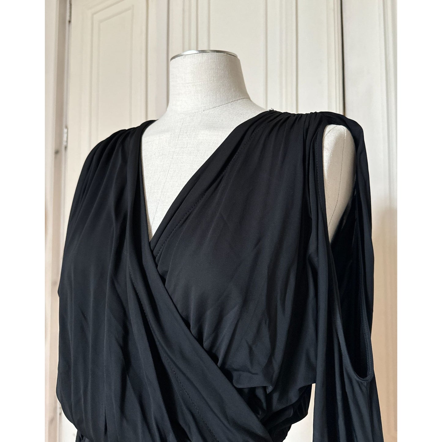 Spring/Summer 2011 Sculptural Black Viscose Dress