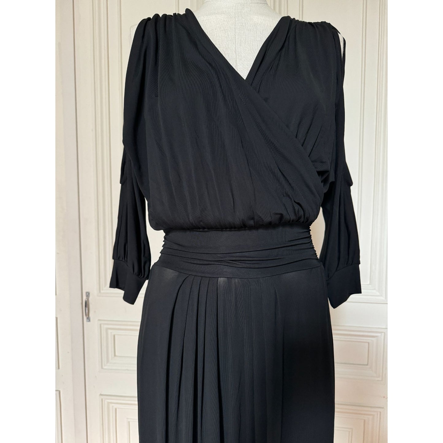 Spring/Summer 2011 Sculptural Black Viscose Dress