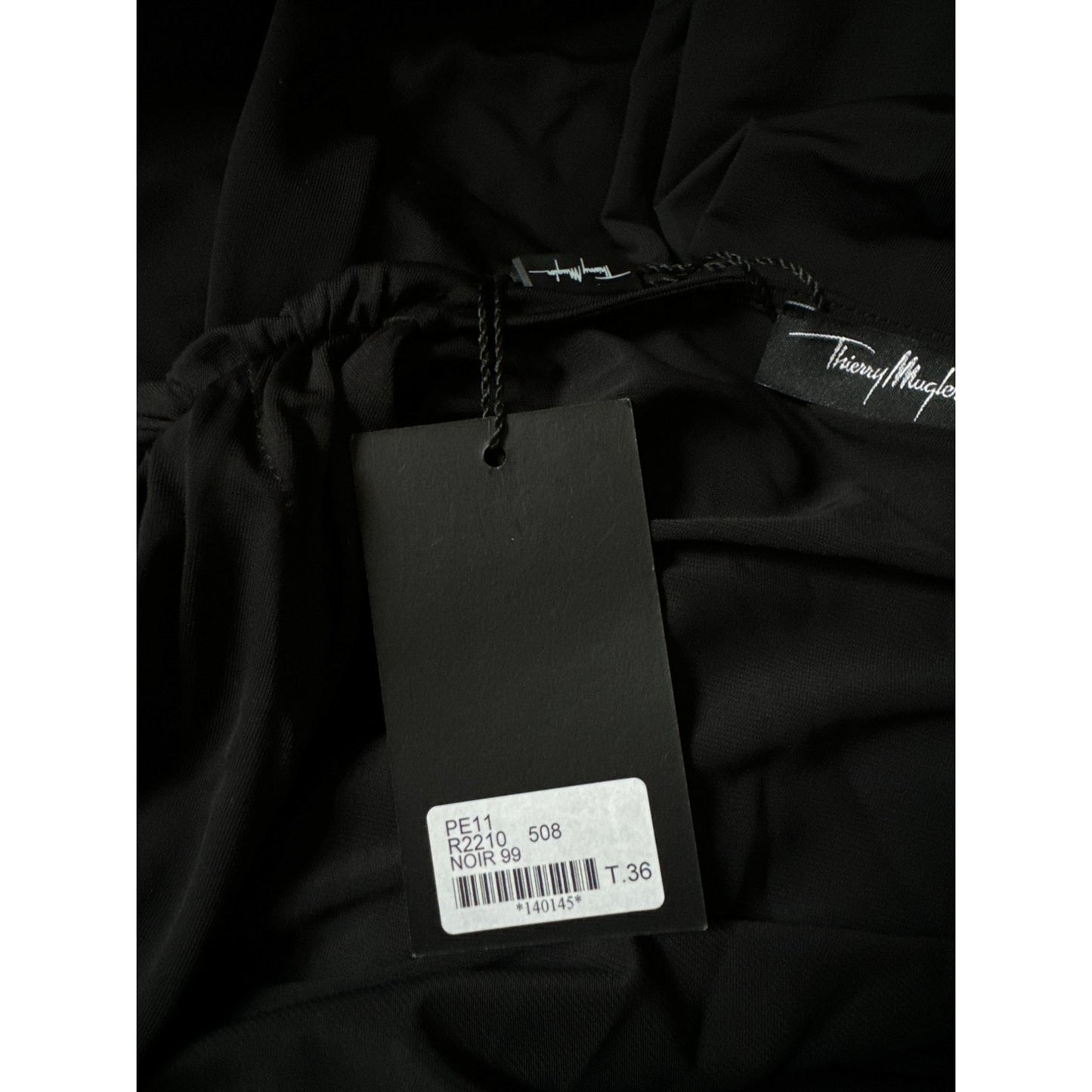 Spring/Summer 2011 Sculptural Black Viscose Dress