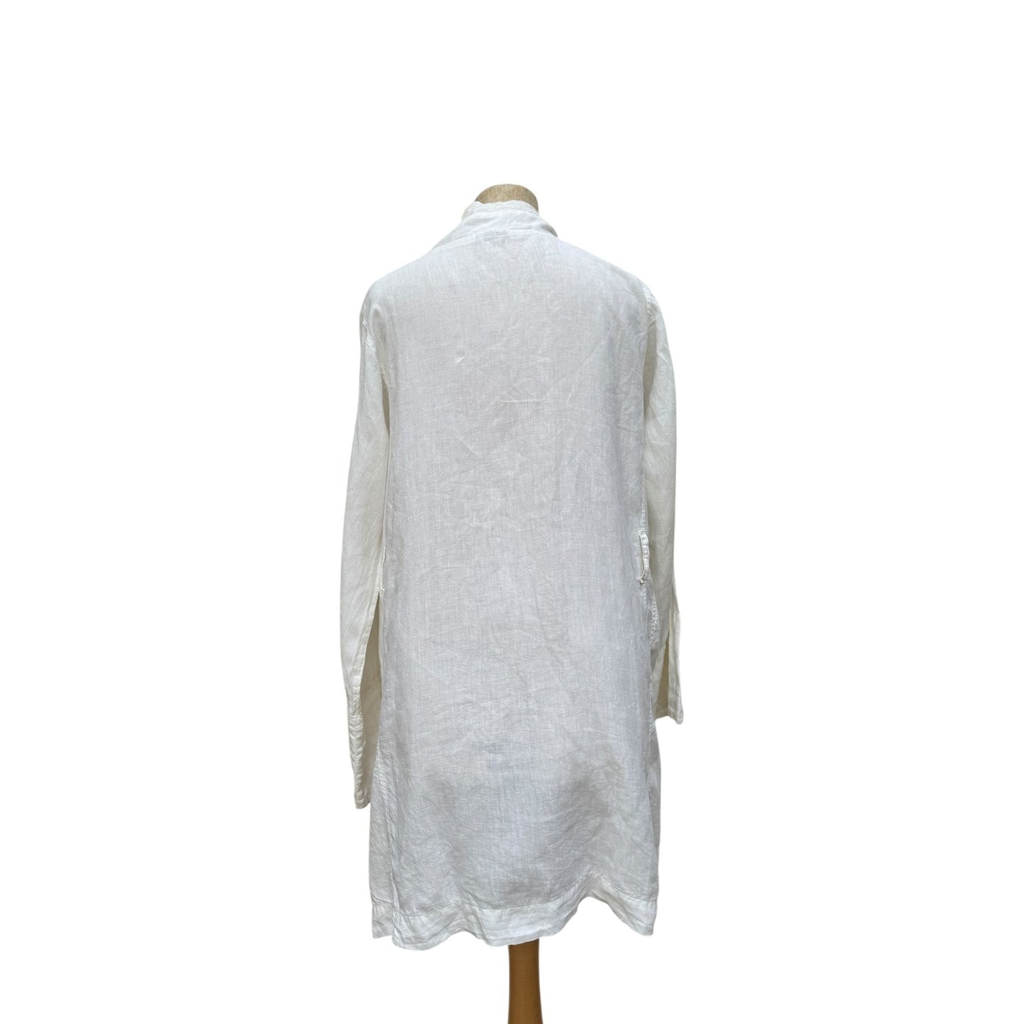1980s White Linen Jacket 