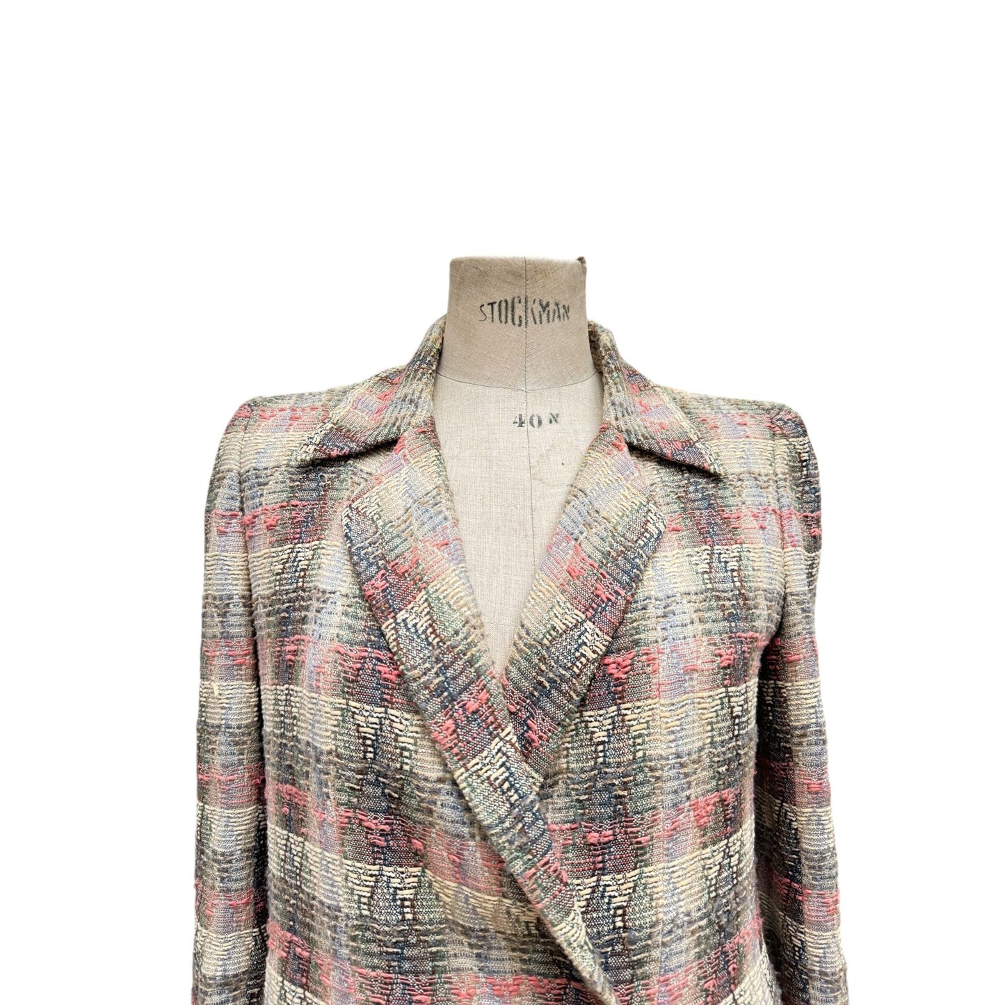 Karl Lagerfeld  Spring 1998 Beige Tweed wool Blazer