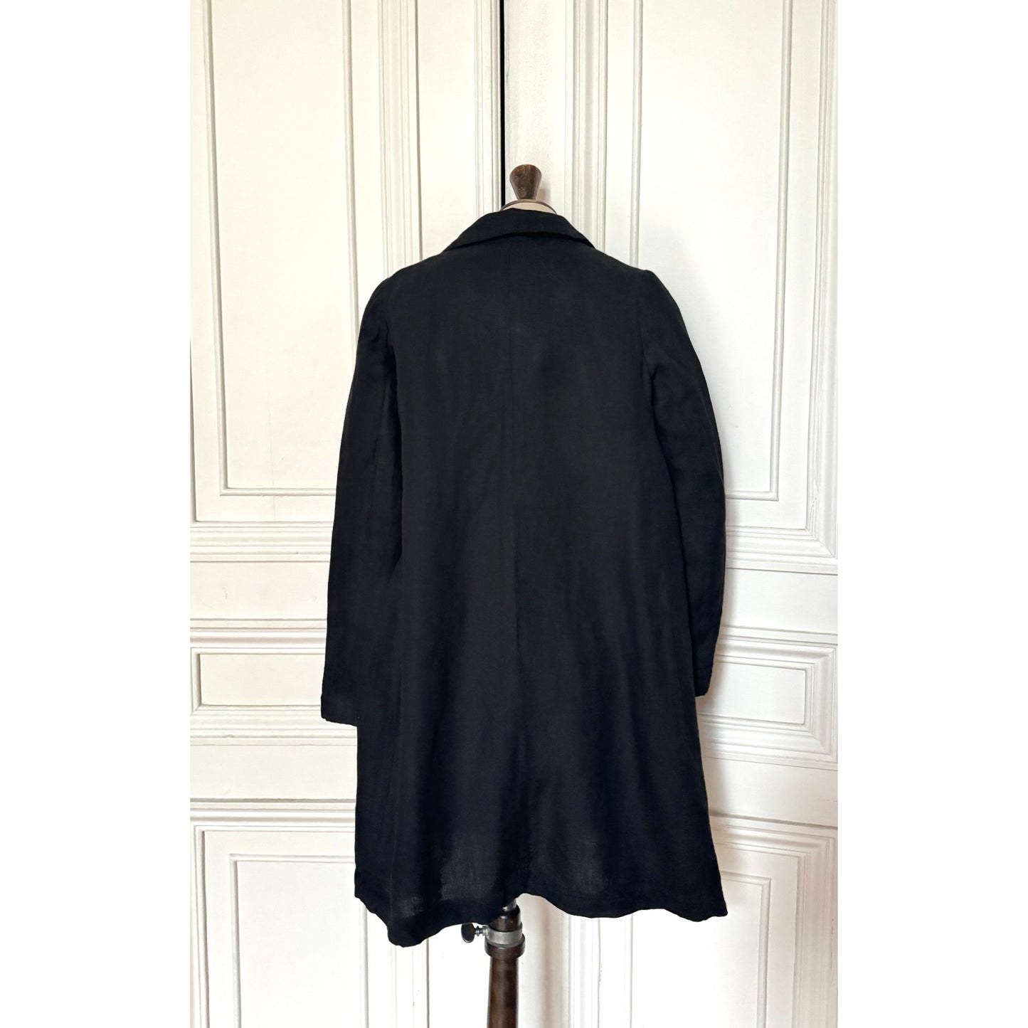 Black Linen Coat  Size S