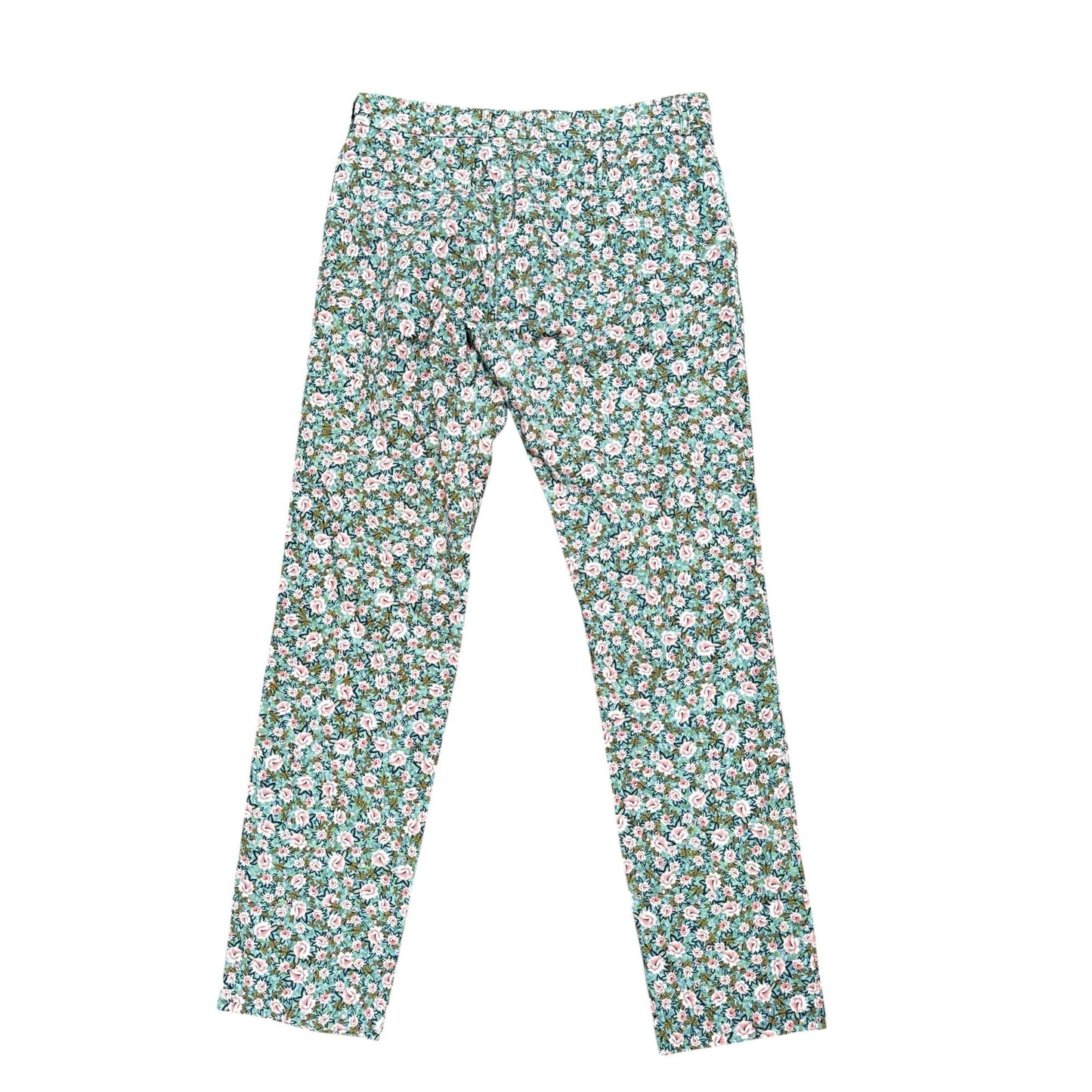 Slim Fit Floral Cotton Pants