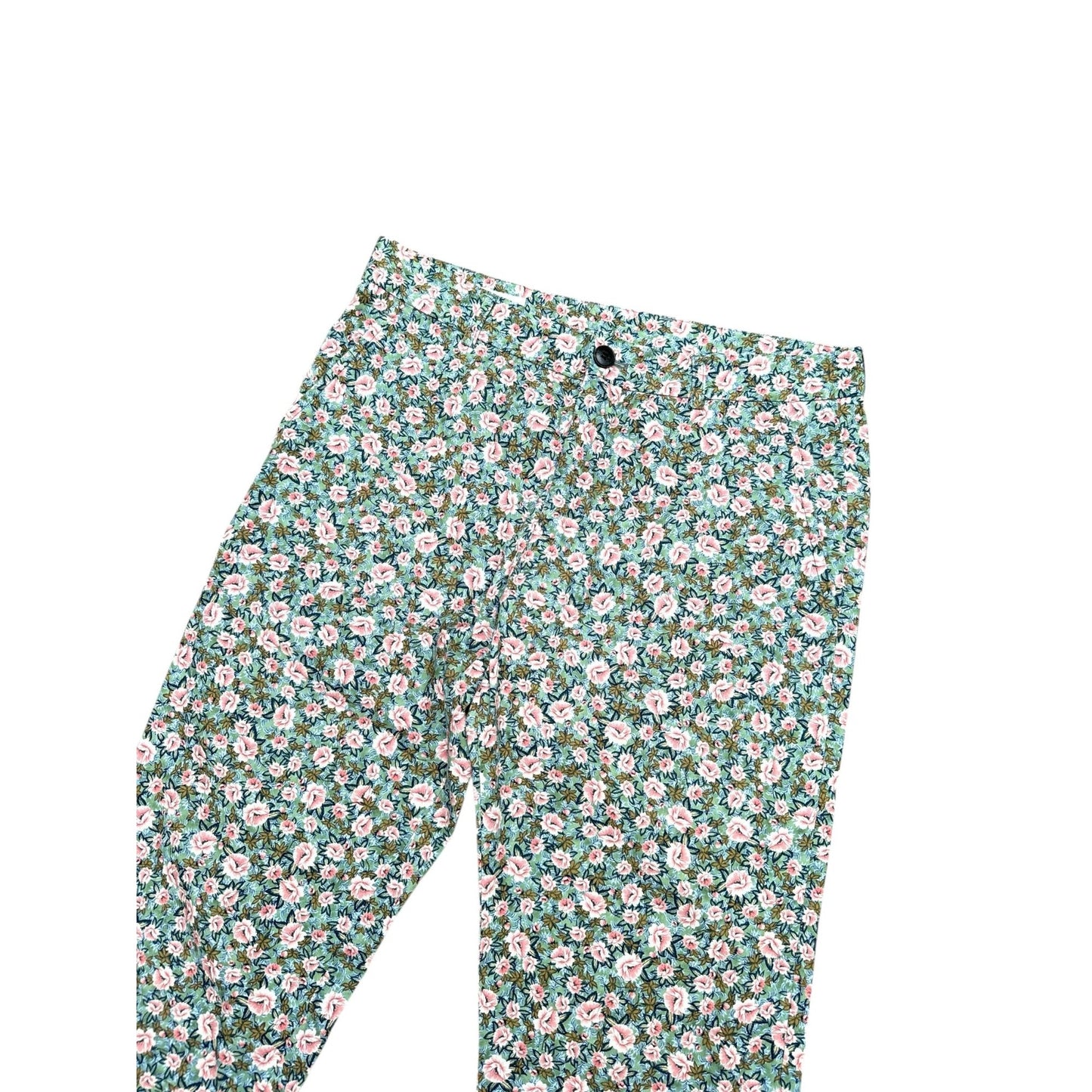 Slim Fit Floral Cotton Pants