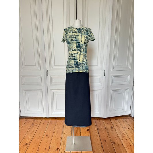 Mesh Nylon Printed Top 