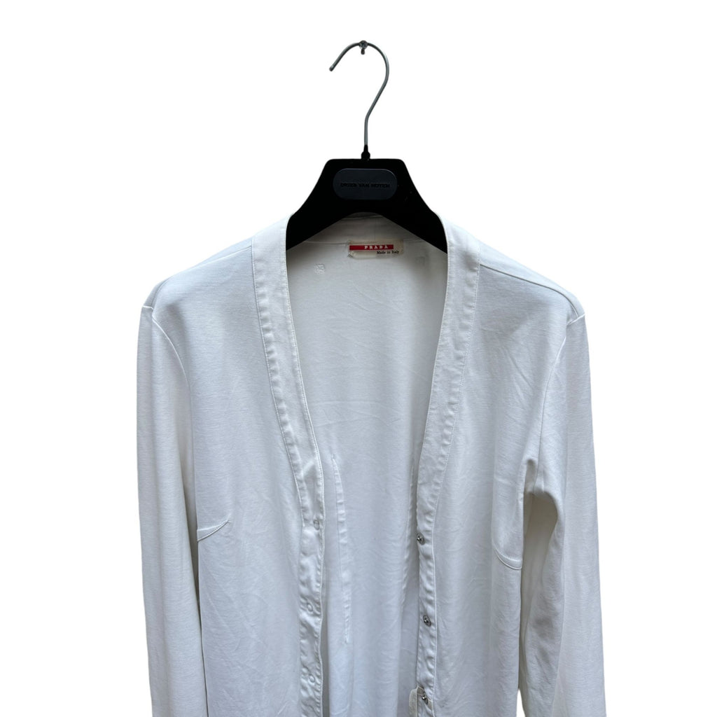 White Cotton Cardigan