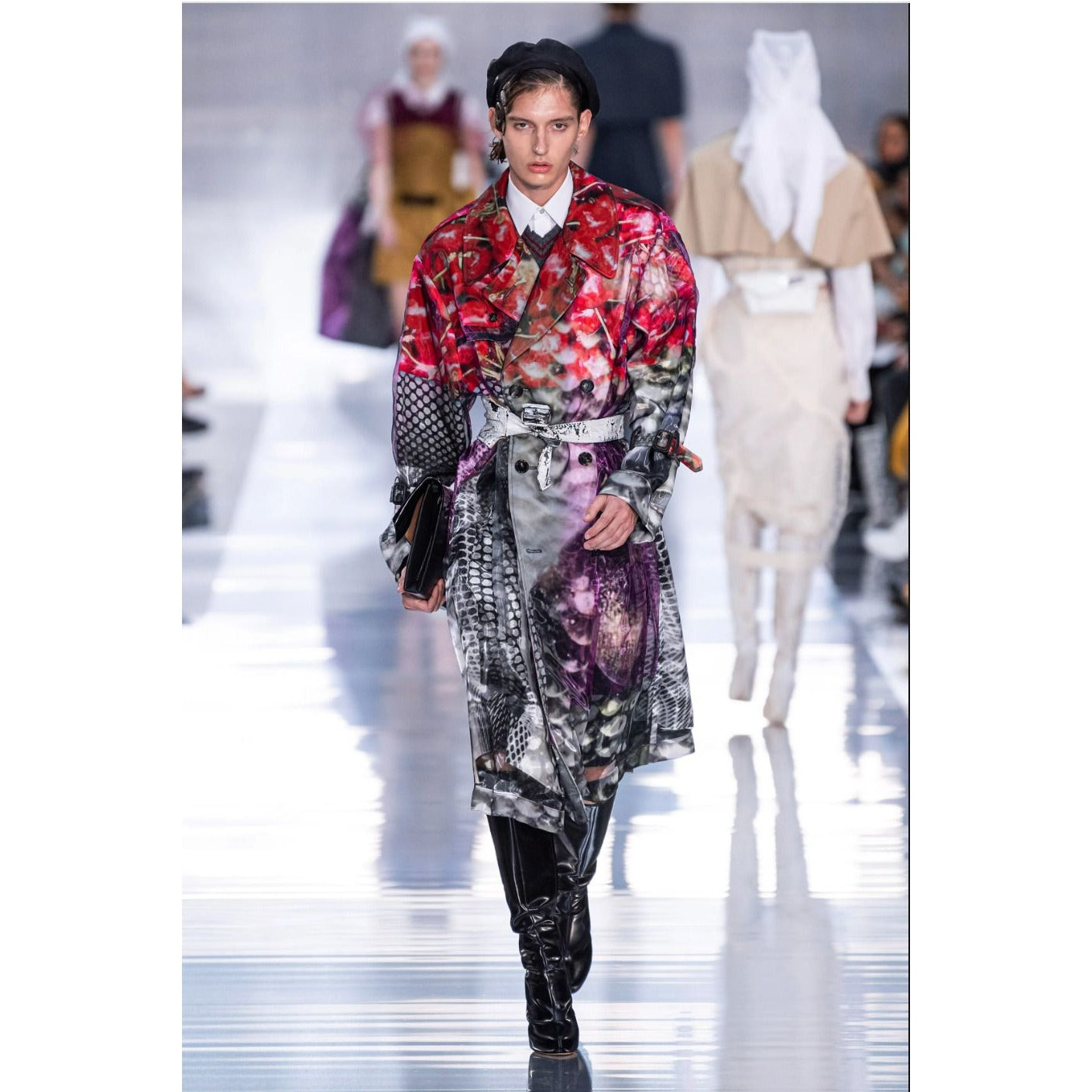 SS 2020 Runway Printed Trench Coat