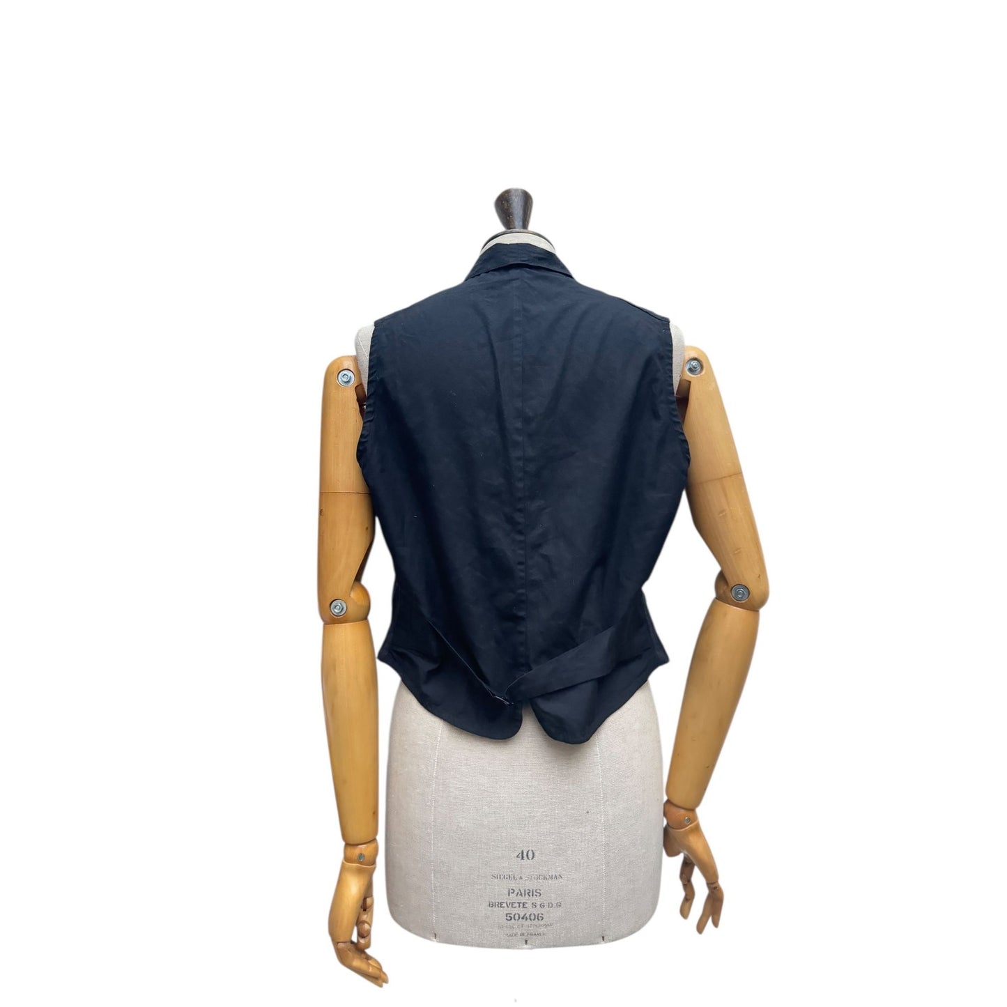 Early 1990s Black Cotton Vest