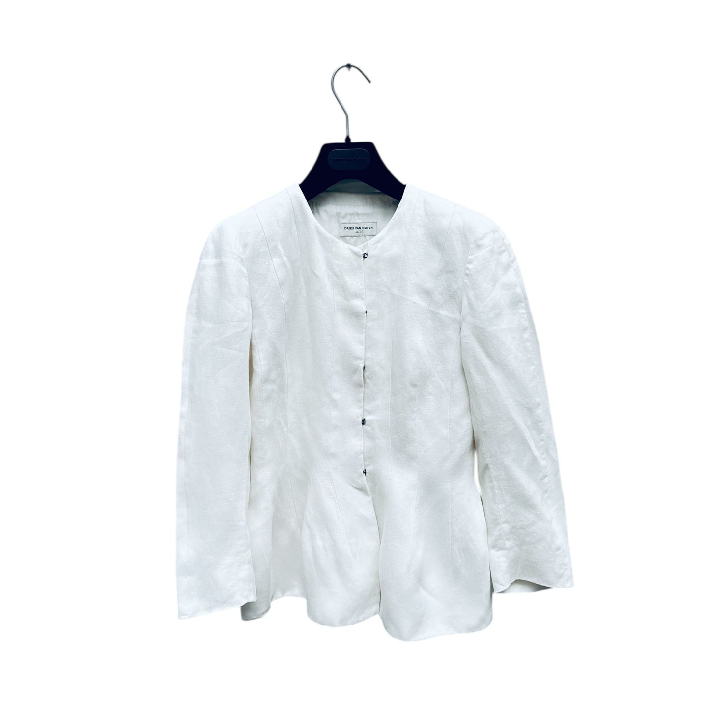 White Linen Blazer Jacket