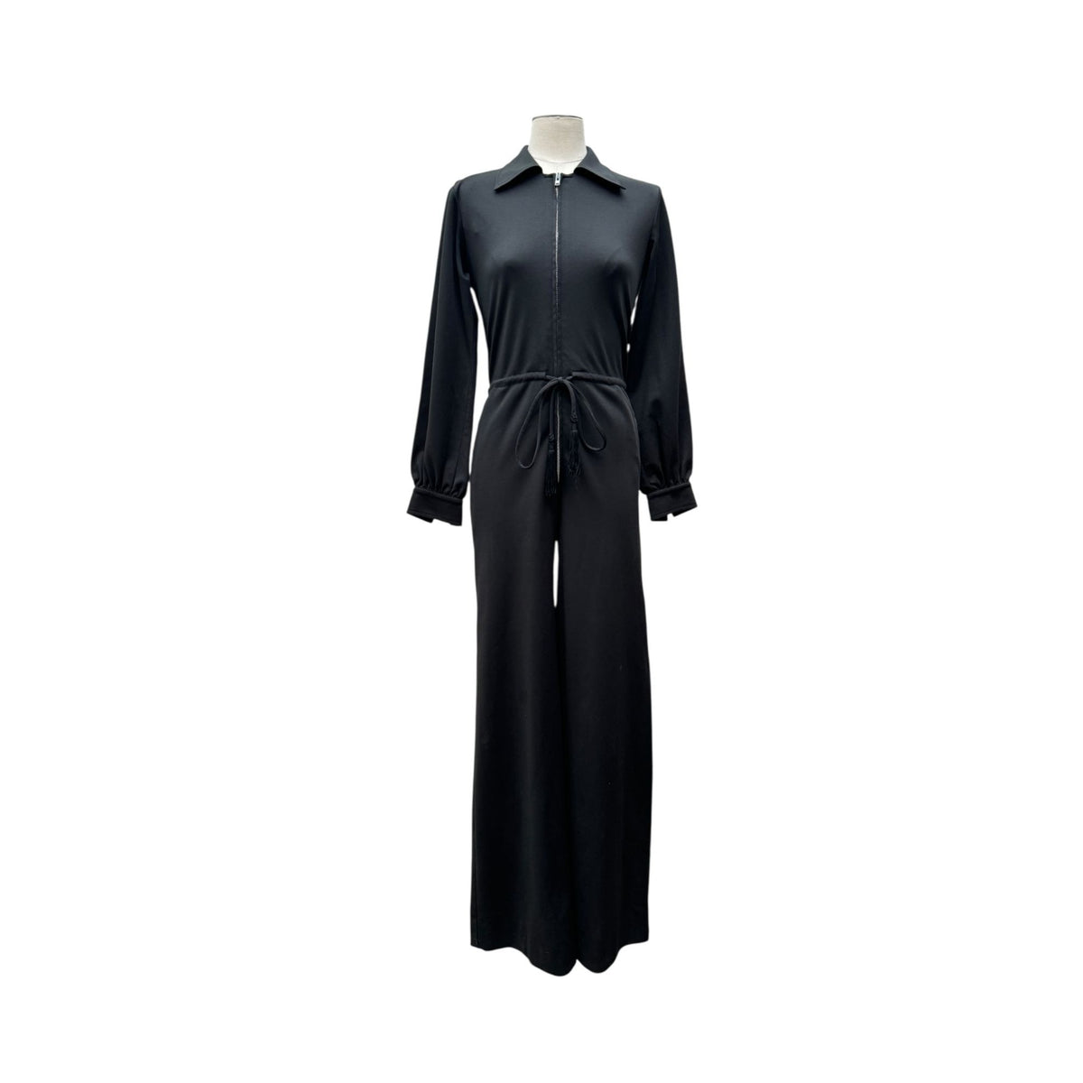 Spring/Summer 1975 Black Wool Tassel Jumpsuit