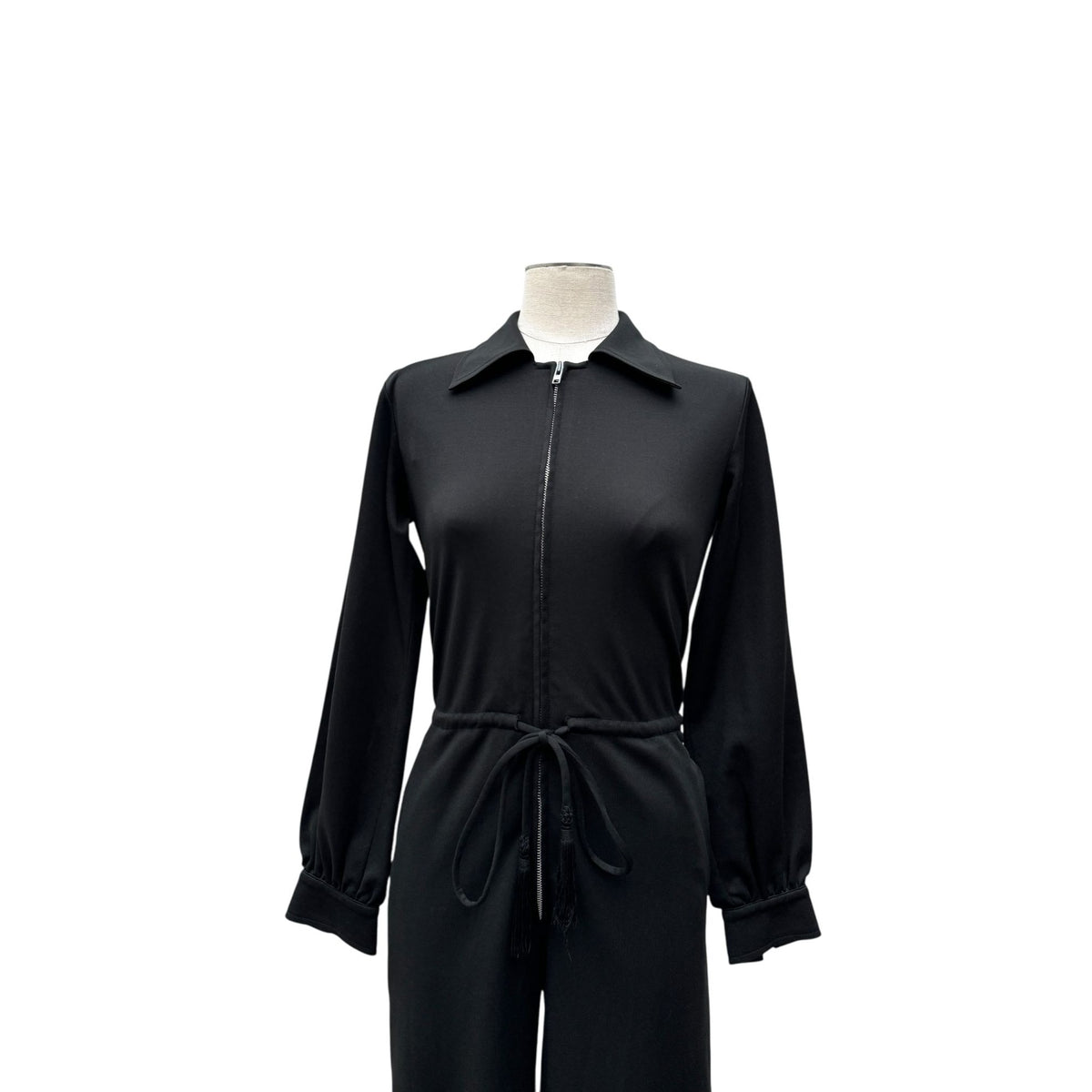 Spring/Summer 1975 Black Wool Tassel Jumpsuit