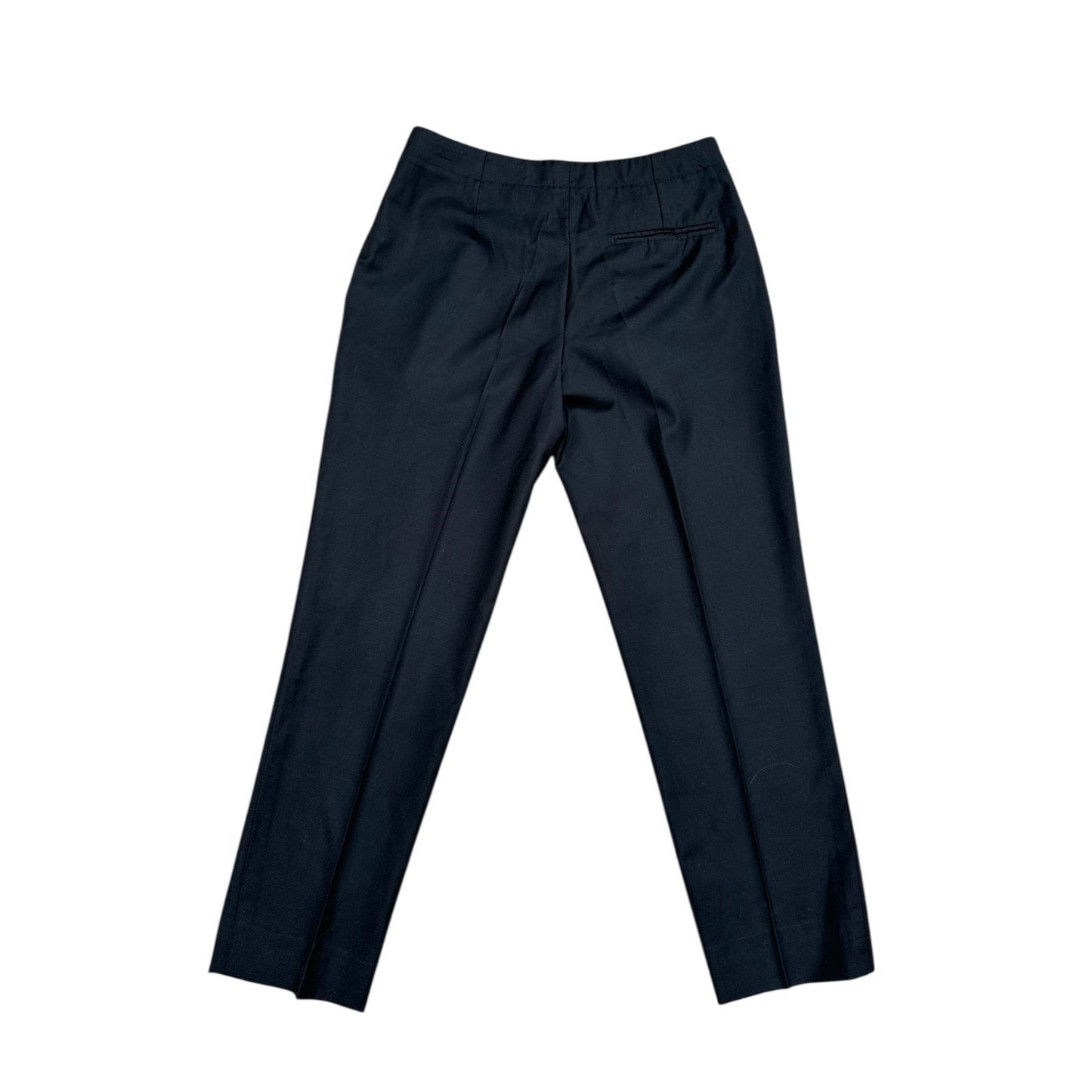 Black Virgin Wool Tailored Pants