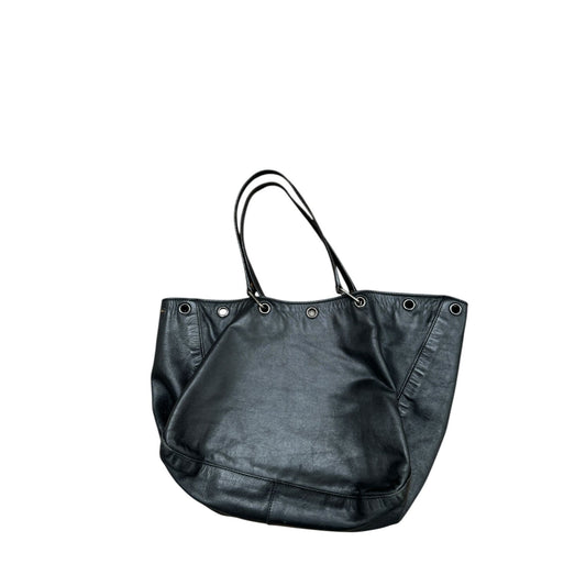 Vintage Black Leather Small Handbag