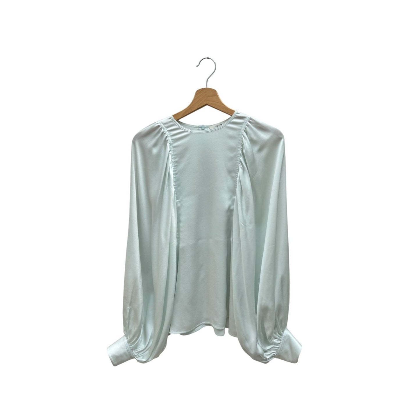 Phoebe Philo  Pale Blue Mulberry Silk Long-Sleeve Blouse 