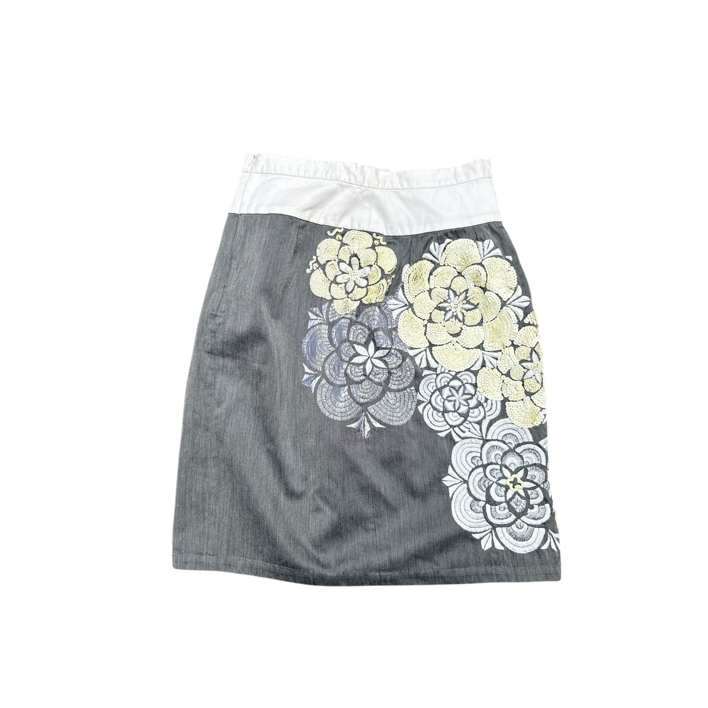 Grey Sequined Skirt