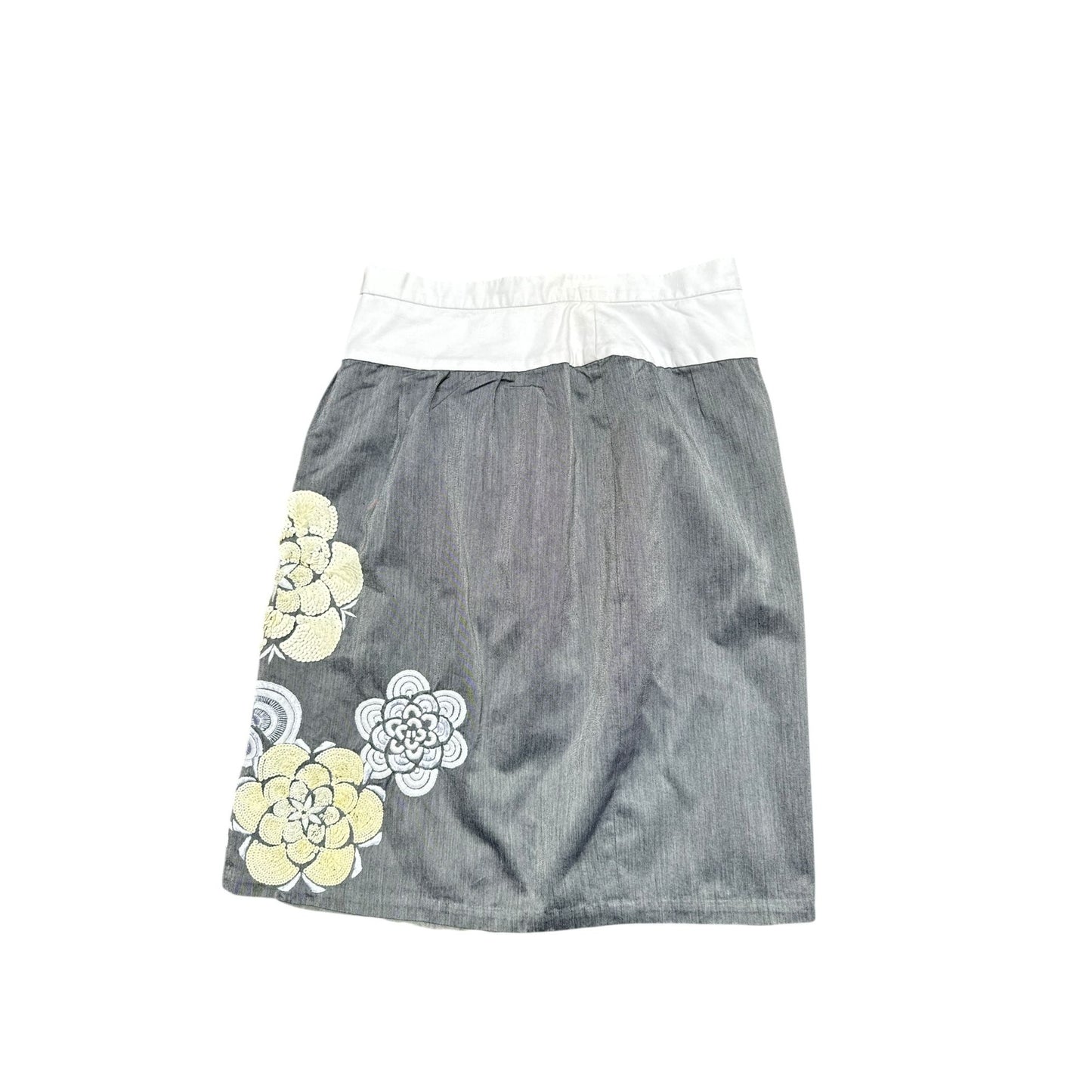Grey Sequined Skirt