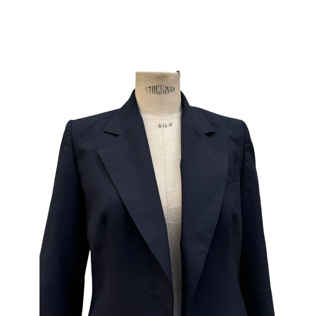 Navy Wool Blazer Jacket