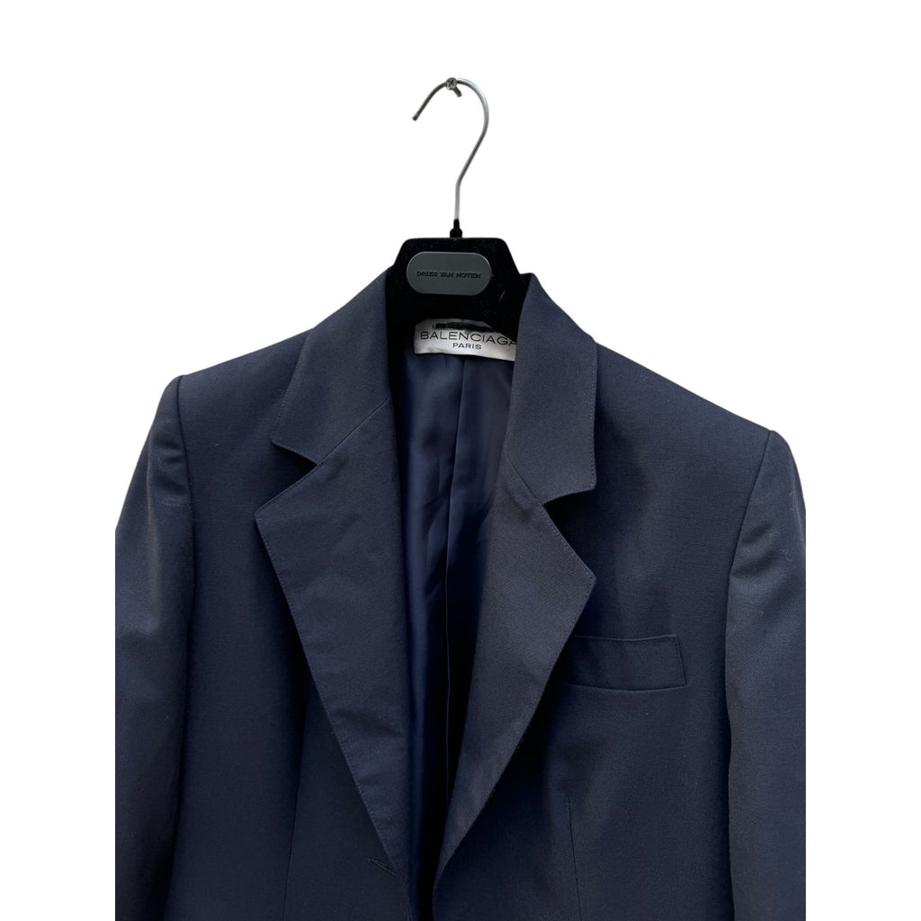 Navy Wool Blazer Jacket