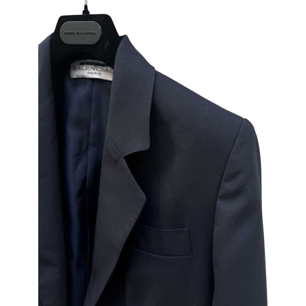 Navy Wool Blazer Jacket