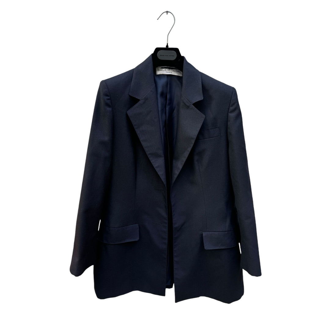 Navy Wool Blazer Jacket