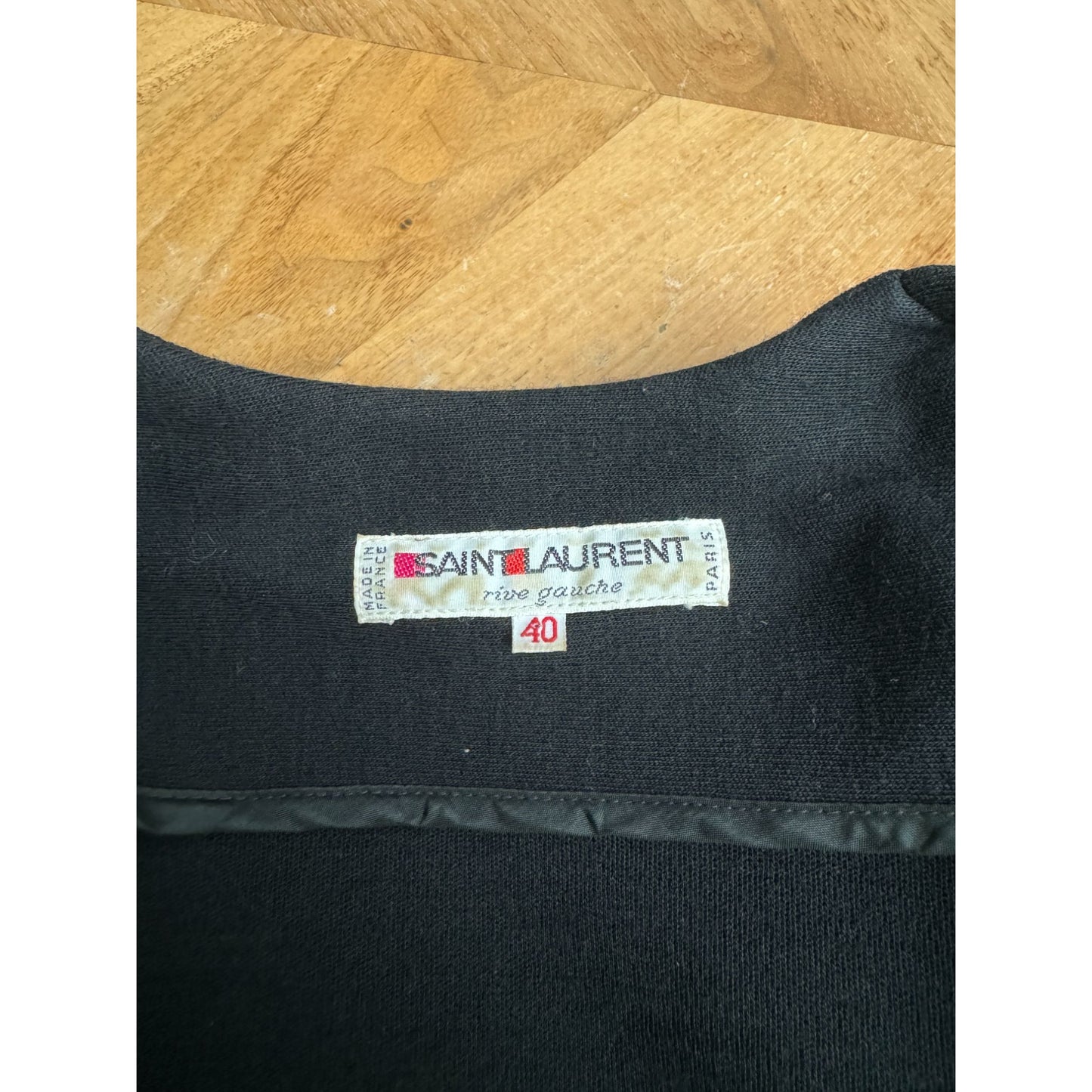 1970s Black Wool Wrap Dress