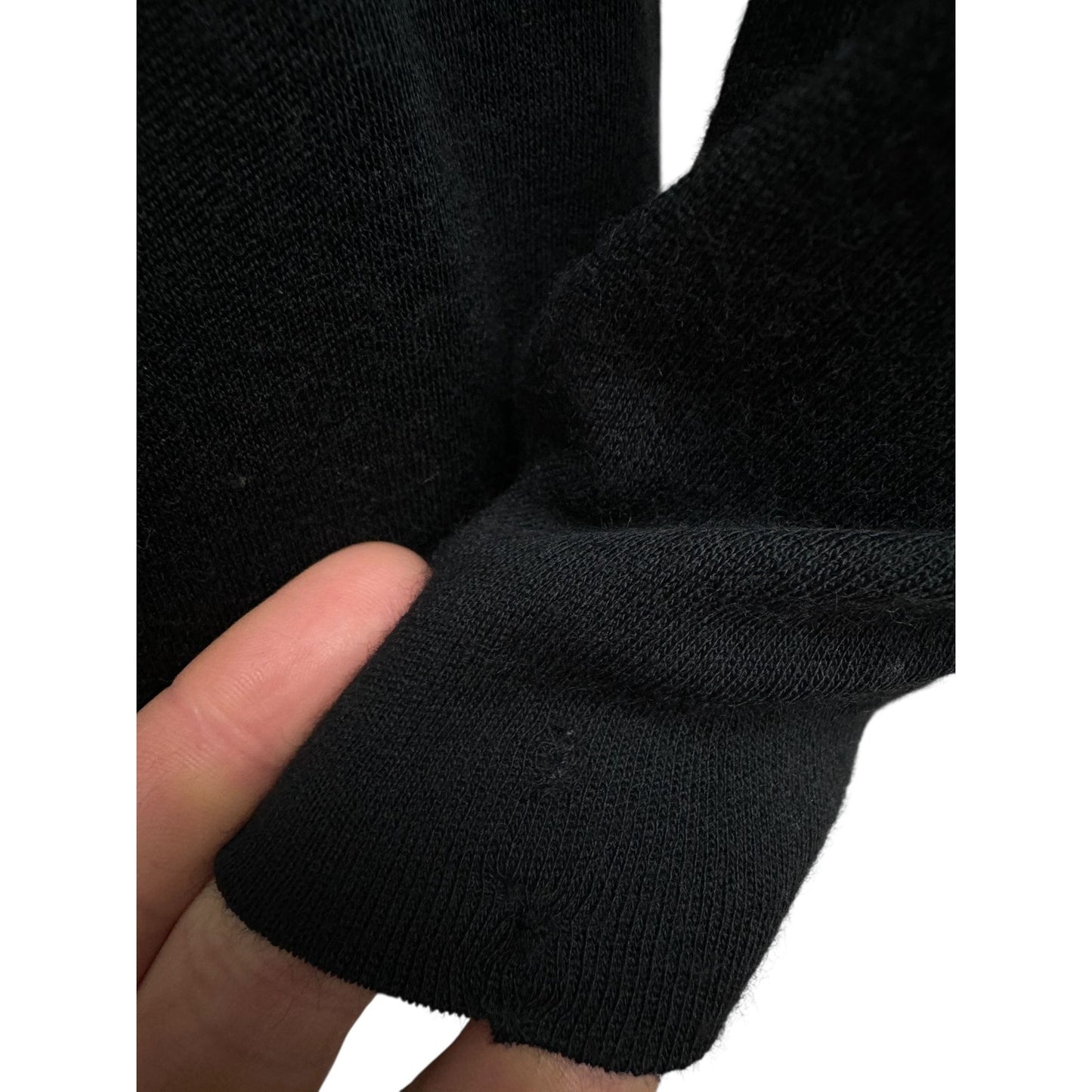 1970s Black Wool Wrap Dress