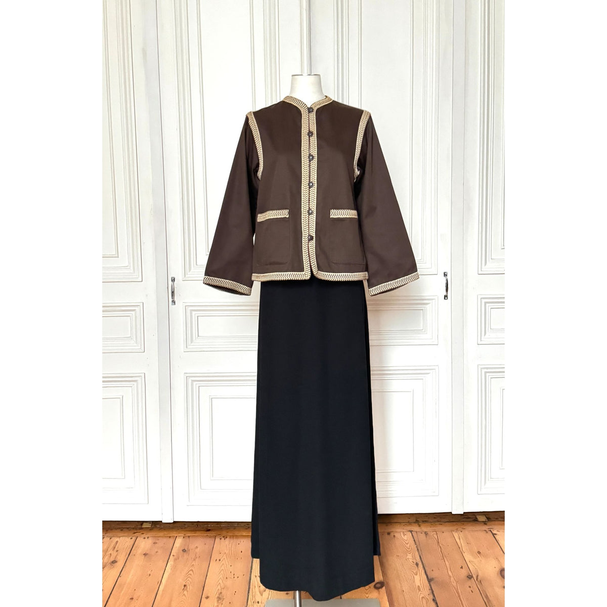 SS 1977 Spanish Collection Brown Braided Jacket