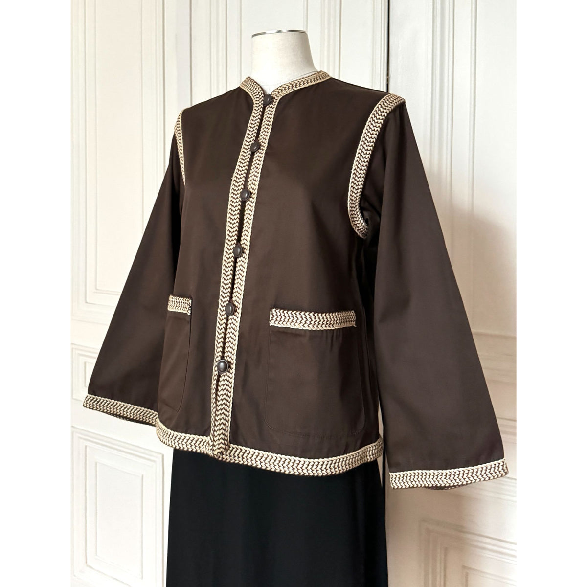 SS 1977 Spanish Collection Brown Braided Jacket