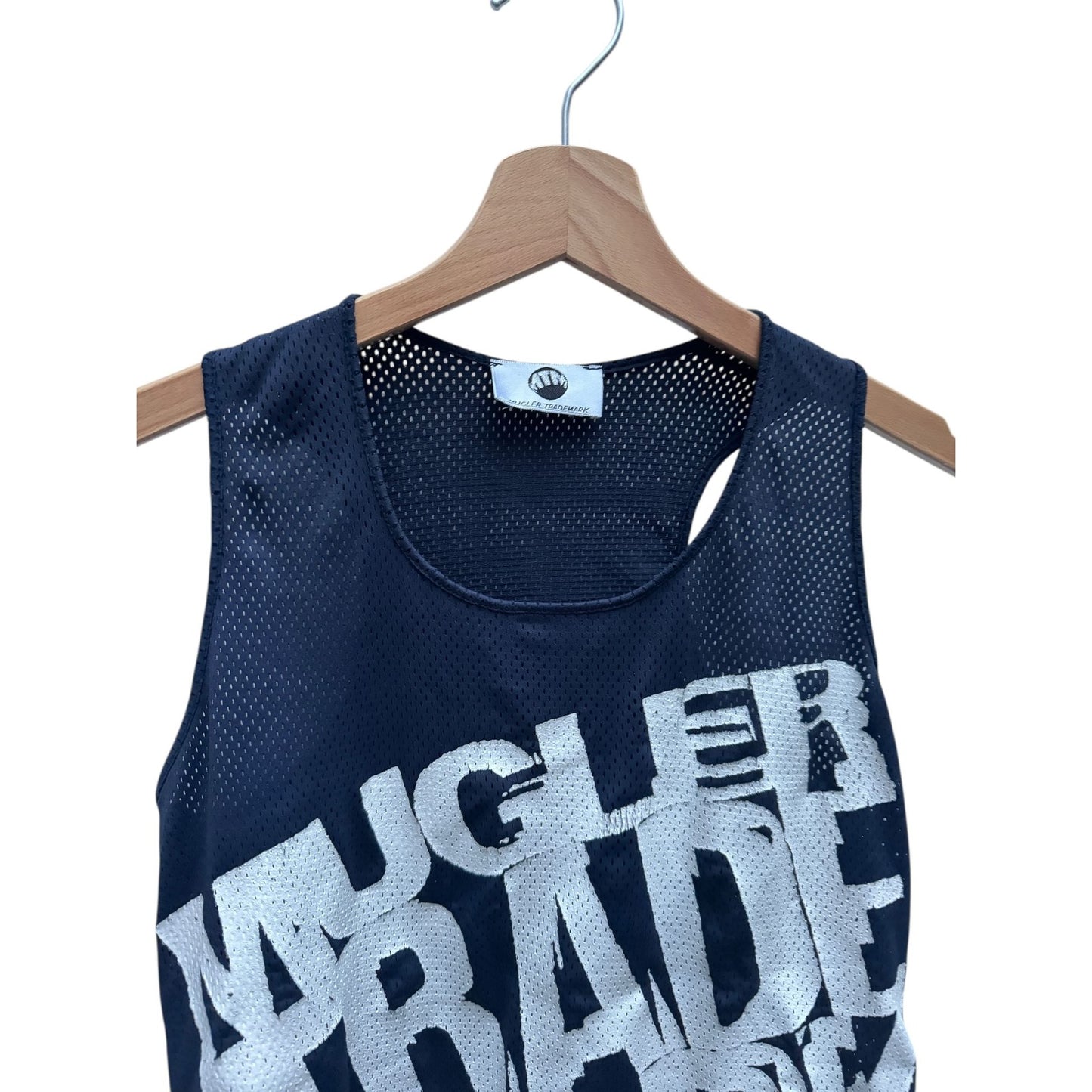 Vintage Black Mesh Tank Top