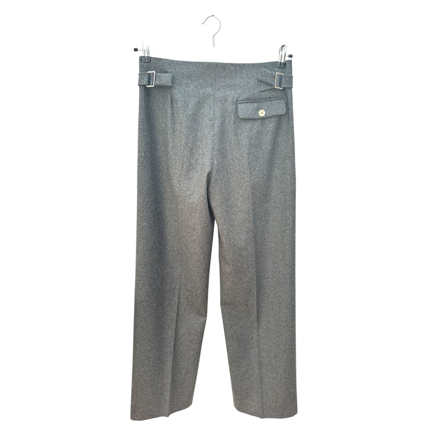 Tailored Grey Wool Trousers