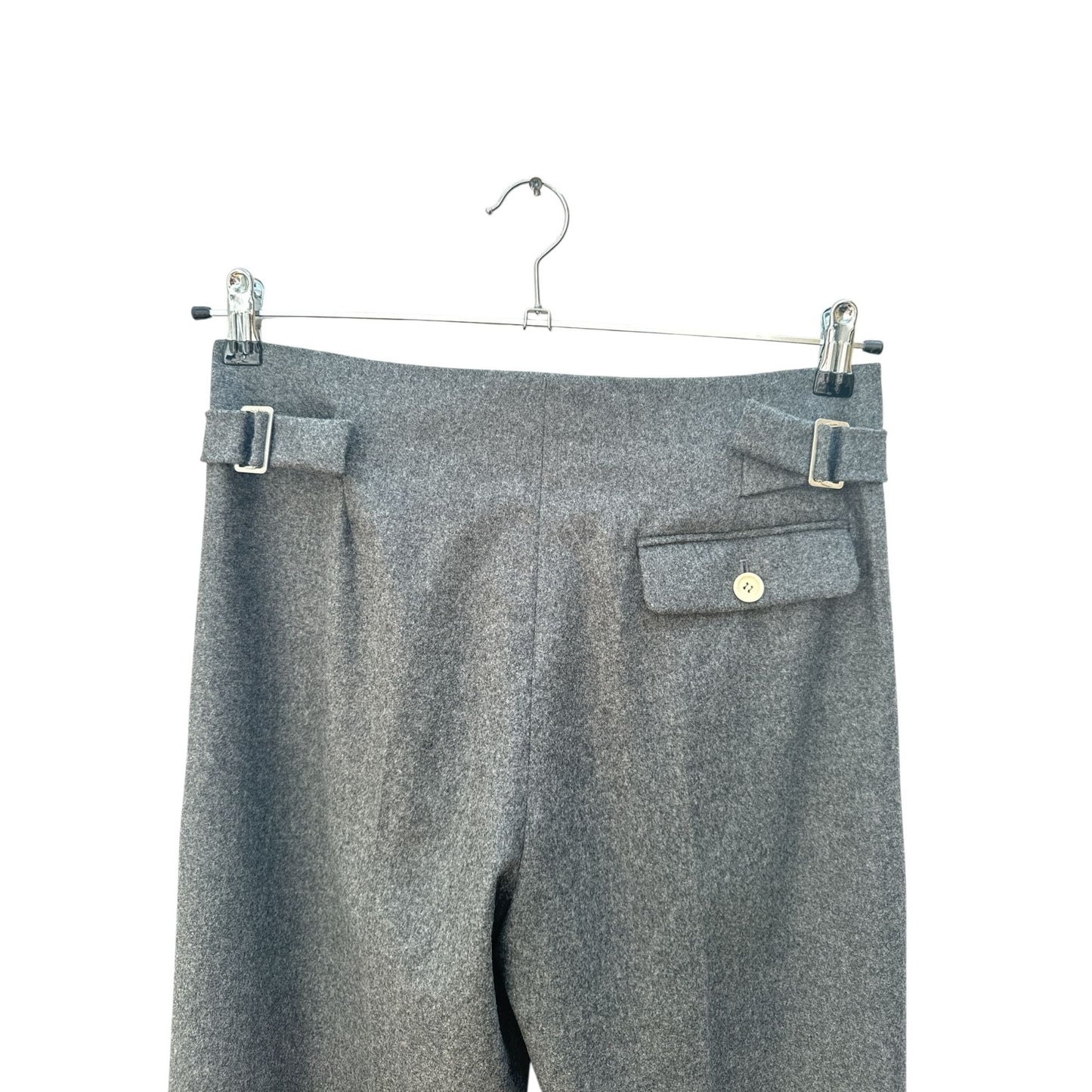 Tailored Grey Wool Trousers