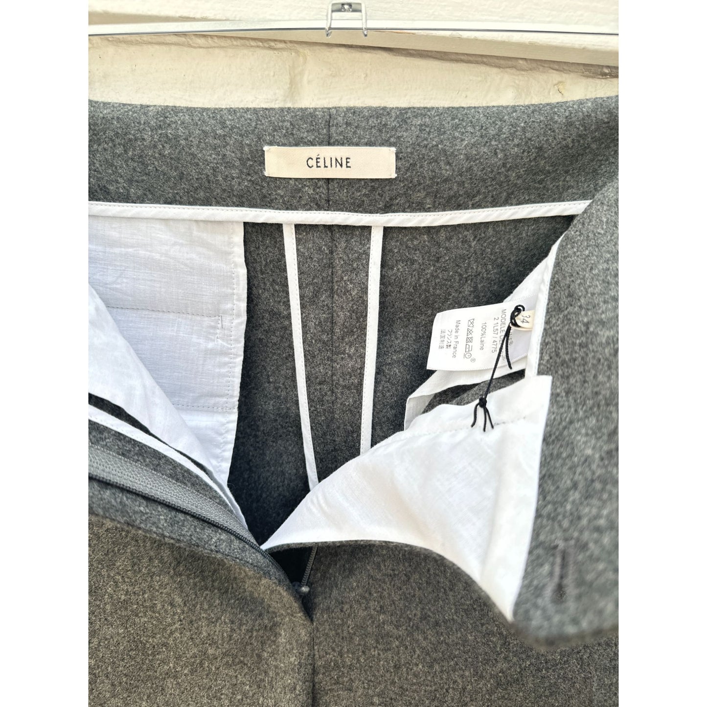 Tailored Grey Wool Trousers