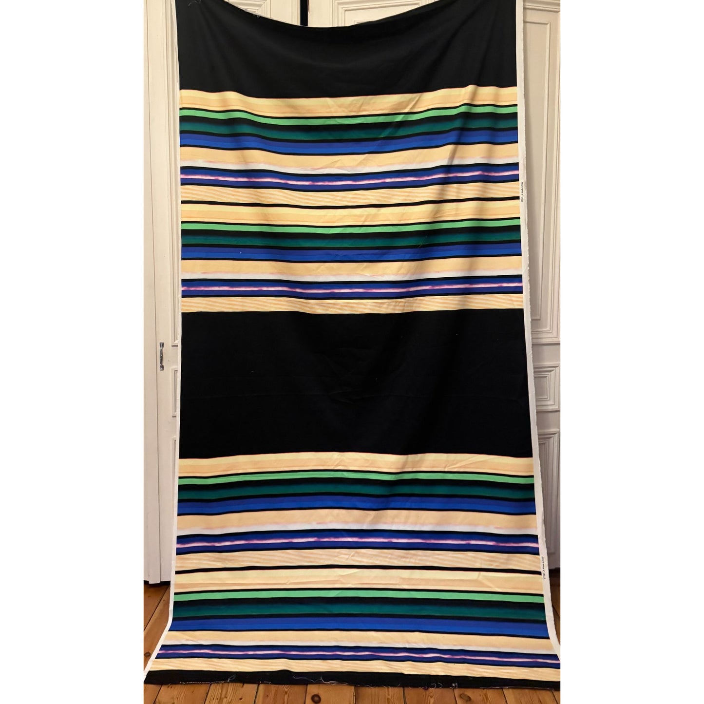 Dries Van Noten Striped Cotton Fabric Panel