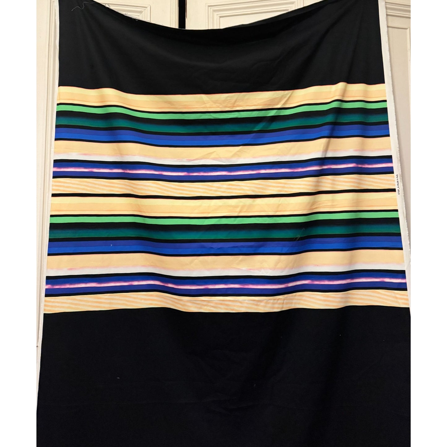 Dries Van Noten Striped Cotton Fabric Panel