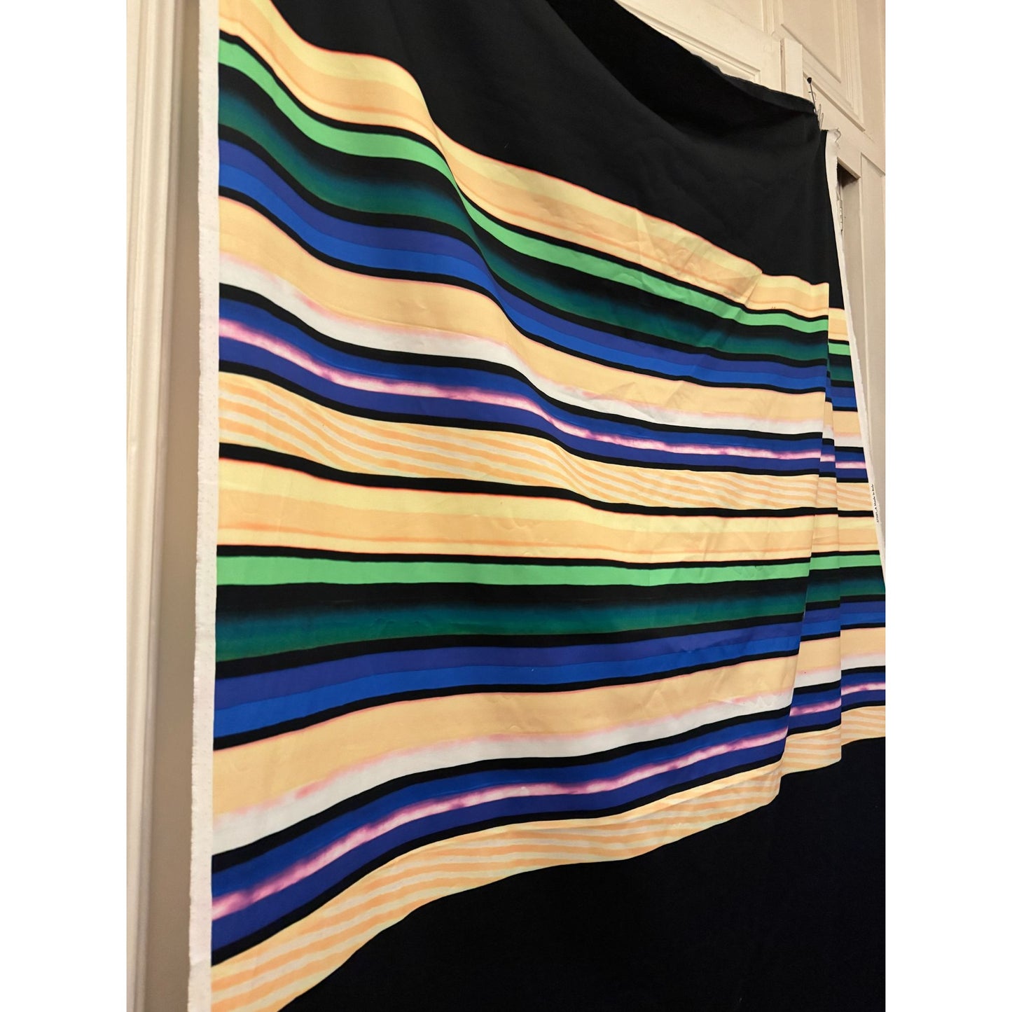 Dries Van Noten Striped Cotton Fabric Panel