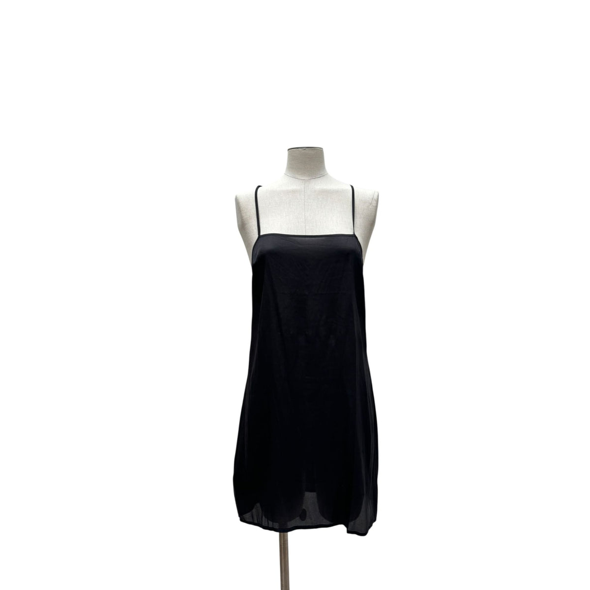 2009 Black Silk Stretch Slip Dress
