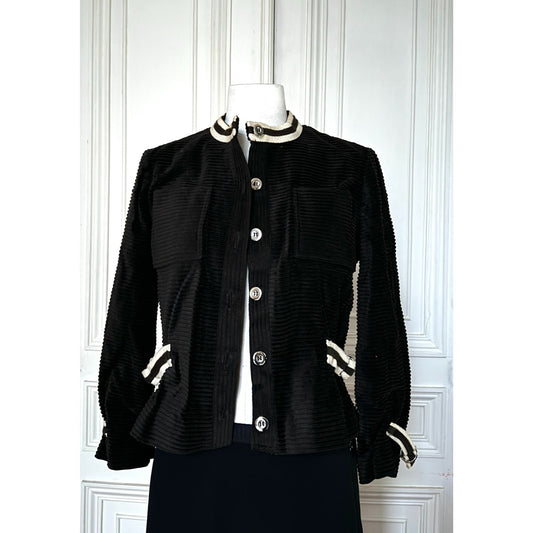1970s Black Corduroy Jacket