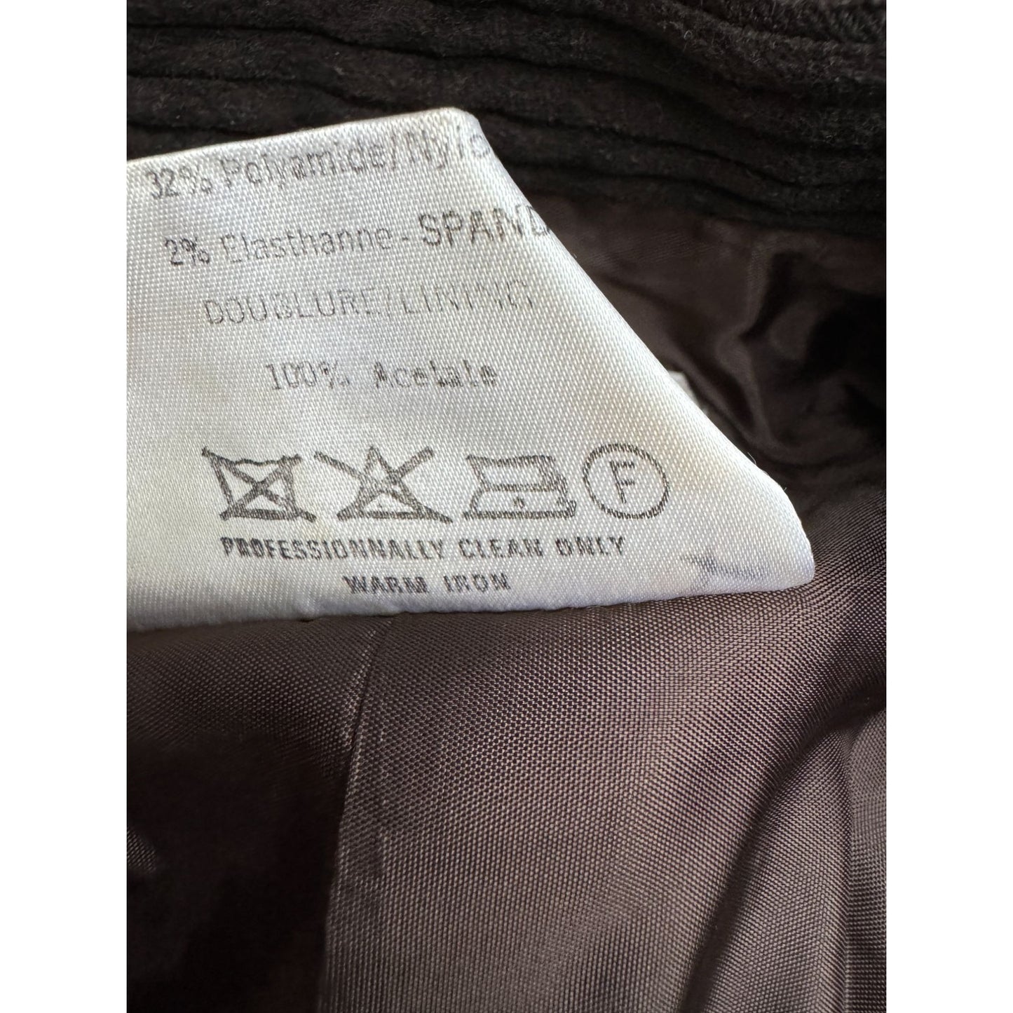 1970s Black Corduroy Jacket