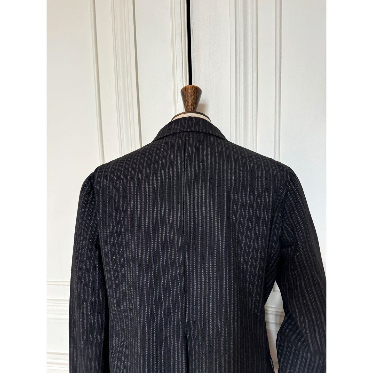 Grey Wool Pinstripe Jacket